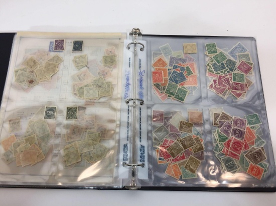 Stamp Collection in Album