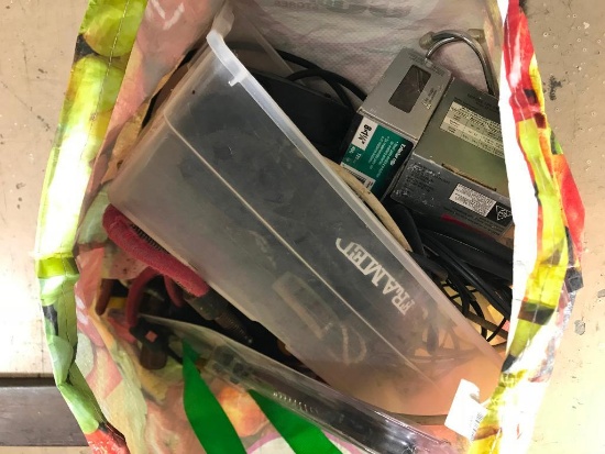 bag full of hand tools, various necklaces