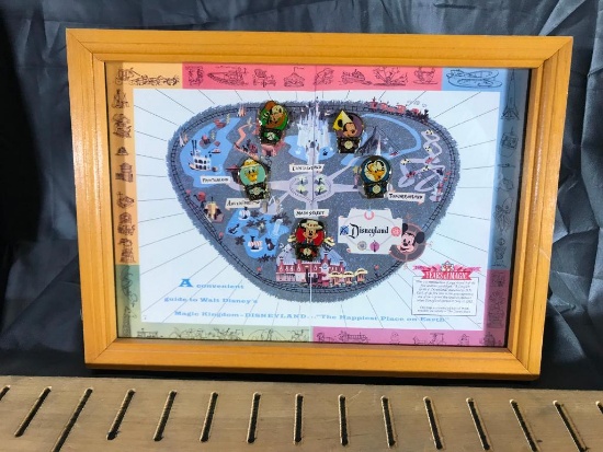 DISNEYLAND 35th Anniversary framed pin set.