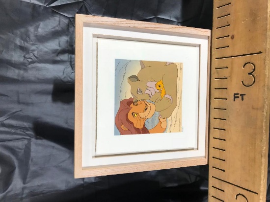 Walt Disney - Lion King Mufasa, Sarabi, and Simba Framed Serigraph Limited Edition of 7500