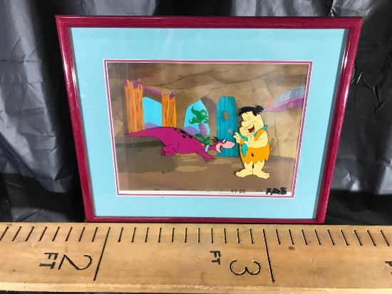 Flinstones framed art work- Fren and Dino