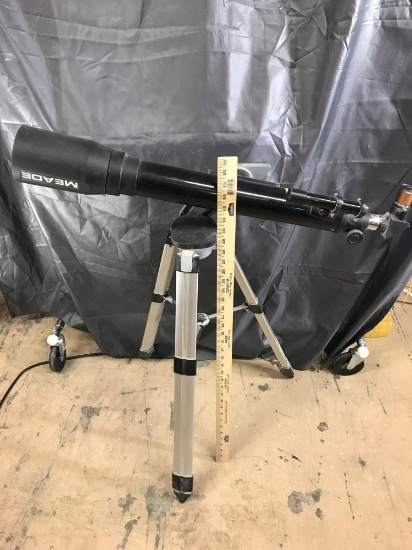 Meade Telescope On Alluminum Stand