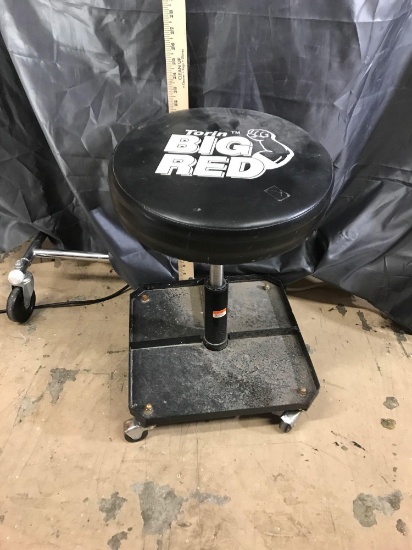 Big Red Shop Rolling Stool