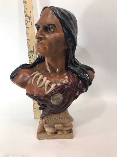 Ceramic Indian Bust Statue