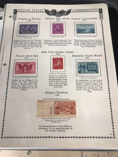 Book of Postage Stamps United States 1935-1960