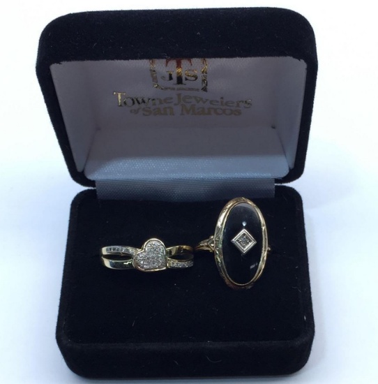 2 Gold Plated Rings