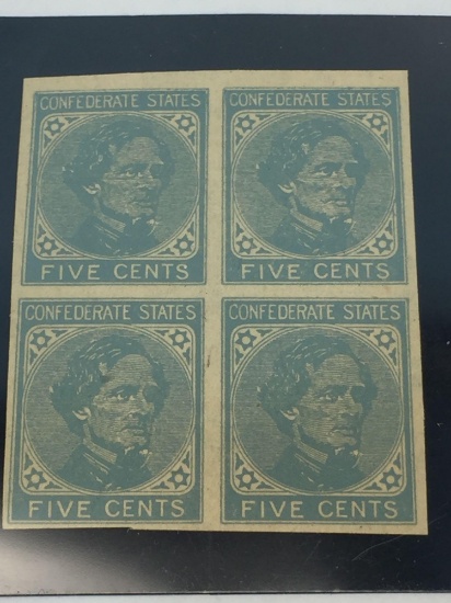 Confederate States Five Cents Stamps