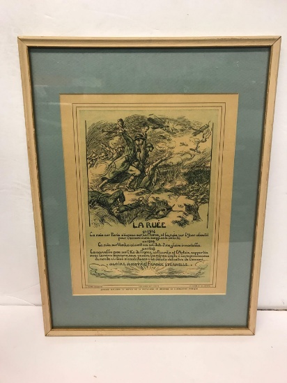 La Guerre Documentee WW1 French War Print Circa 1914-1915