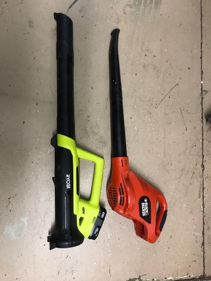 Black & Decker Blower Ryobi Blower 2 Units