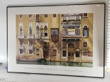 Jonathan Pike Balconies on the Grand Hotel Framed Art 25in Tall 51in Wide Some Mark's on The Art