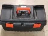 Black And Decker Tool Box w Various Tools- Crate of Tolls- 2 units of Drills-Buffer-Sander- Light