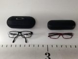 2 Units Oakley Prescription Glasses- Model Names Junkyard 2 and Tripster-Prescription type not known