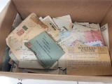 Box of Vintage Letters and Stamps 7 lbs Envelopes