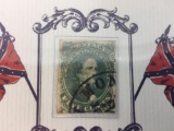 The First Postage Stamp of the Confederacy - Five-Cent Jefferson Davis