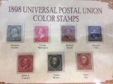 1898 Universal Postal Union Color Stamps