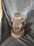 Antique oil lamp- Handlan St Louis U.S.A Inc.