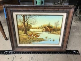 18in Tall, 22in Wide Framed Wilderness Artwork