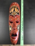 20in Tall, 5in Wide - African Styled Carved Wood Mask