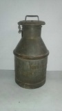 Knudsen One Gallon Cream Can Metal Vintage