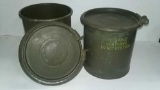 US Army Grease Cannisters (2)