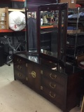 Dark Finish White Furniture Co. Mandarin Style Dresser