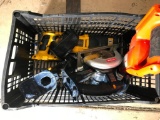 Crate of Ryobi, Delwat- 2 drills, a circular saw, sawzaw- tested power on