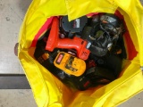 Bag of chargers and batteries Ryobi Black and decker