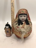 Asian Decorative Figurine Dolls 2 Units