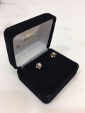 14k Gold, Diamond Earings - Towne Jewelers of San Marcos