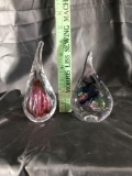 Glass Decorative Paper Weight 2 Units