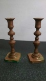 Pair of old Solid Brass Candlesticks