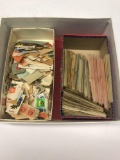 Box Full of Vintage Foreign Stamps