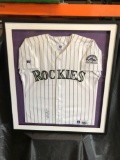 Framed Colorado Rockies Autograph Jersey