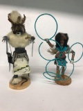 Native American Wood Figurines 2 Units