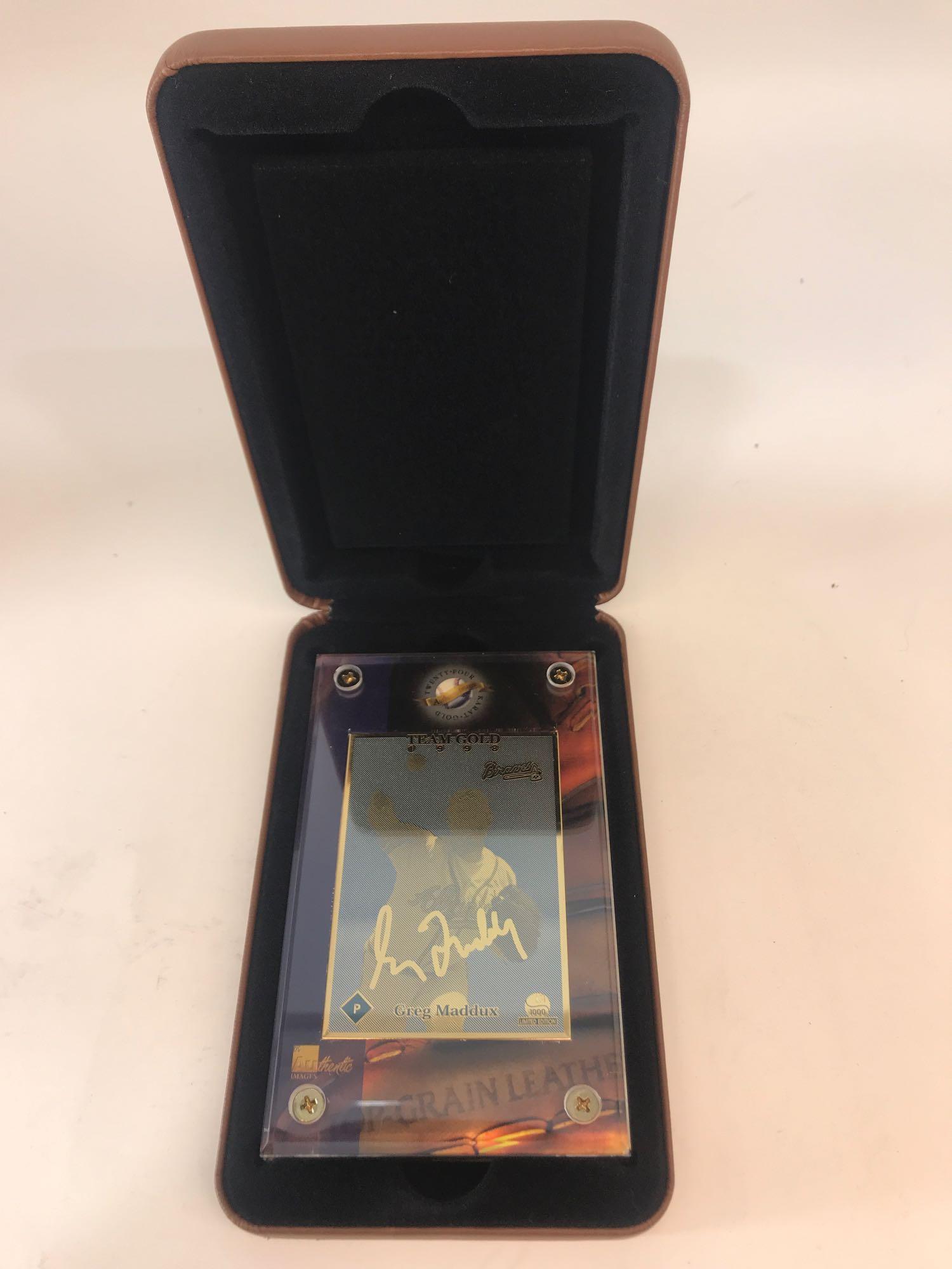 1998 Greg Maddux Team Gold 24k Gold Limited | Proxibid