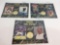 NFL 1993 Phil Simms, Randall Cunningham & NFC QBs Spectrum 24k Gold Tribute Sheets - 3 sheets - LE