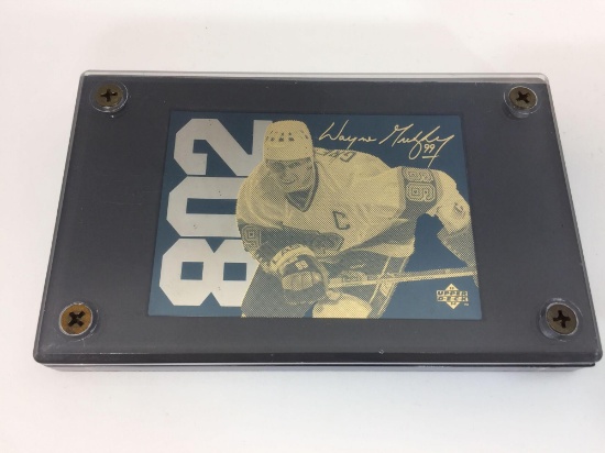 1994 Upper Deck NHL Wayne Gretzky Record 802 Goals 24k Gold Limited Edition 758/3500