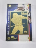 2002 NFL 24K Gold Metal Collectible Troy Brown Limited Edition