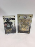 1998 NFL Kordell Stewart 24K Gold Metal and 24k Signature Collectible 2 Card Limited Edition Set