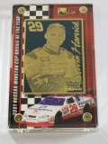 2002 Kevin Harvick 24k Gold Metal Collectible card Winston Cup RoY Limited Edition