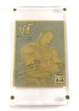 1999 WWF The Rock 24k gold Signature Collectible Card Limited Edition