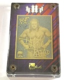 2001 WWF Hunter Hearst-Hensley 24k Gold Metal Collectible Production Proof Card Number PP3