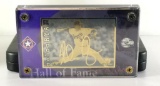 Nolan Ryan MLB Hall Of Fame 24k Gold Metal Collectible Career Card Limited Edition Number 212/1999