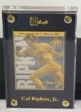 Cal Ripken Jr. MLB Two Time MVP 24K Gold Metal Collectible Card Limited Edition of 600