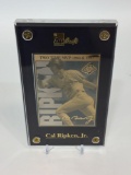 Cal Ripken Jr. MLB Two Time MVP 24k Gold Metal Collectible Card Limited Edition of 600