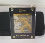 Cal Ripken Jr. MLB Two Time MVP 24k Gold Metal Collectible Card Limited Edition of 600