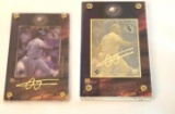 1997 Frank Thomas 24k Gold Metal and Signature Card's MATCHED Limited Edition Numbered 163/1000