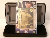 2003 MLB Roger Clemens 300 Career Wins 24k Gold Metal Collectible Card Limited Edition