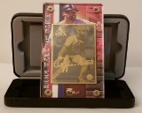 MLB 2002 Ozzie Smith Hall Of Fame 24k Gold Metal Card Limited Edition 10000 / 10000