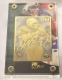 2000 NFL Dan Marino Career Card 24k Gold Metal Collectible Card Limited Edition 1126/10000